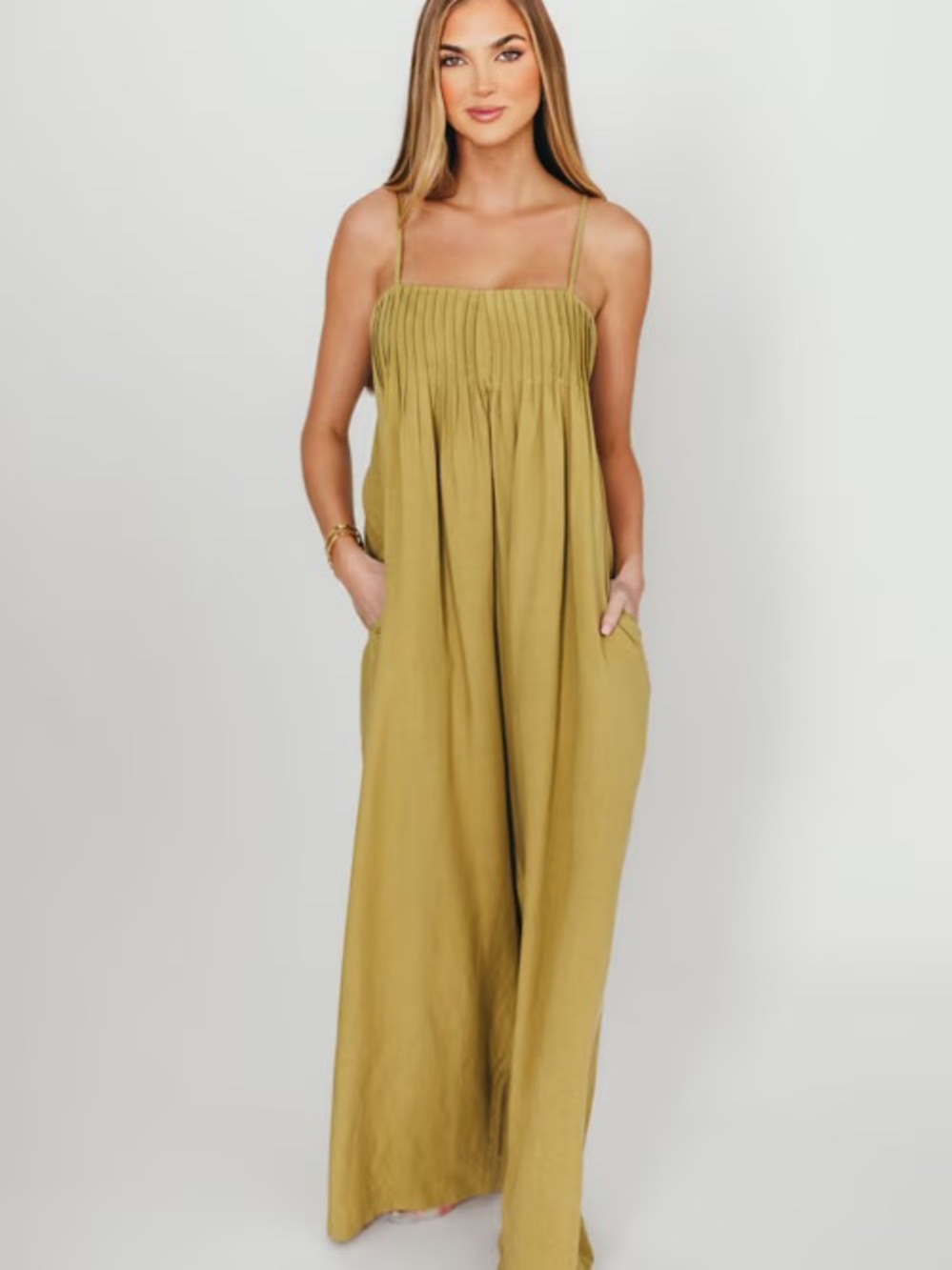NWT Worth Collective Adeline Jumpsuit in Olive